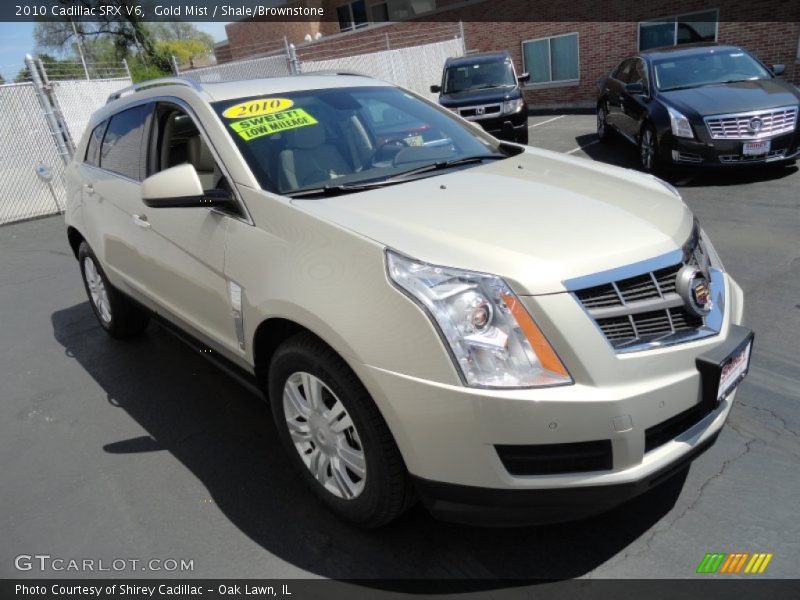 Gold Mist / Shale/Brownstone 2010 Cadillac SRX V6