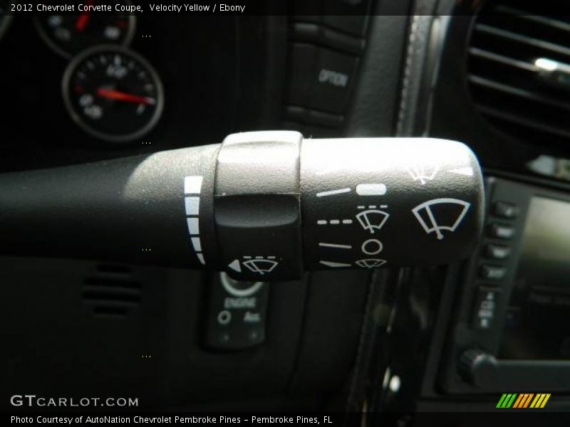 Controls of 2012 Corvette Coupe