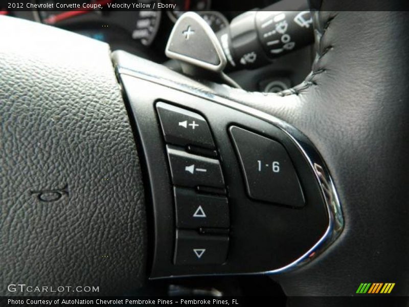Controls of 2012 Corvette Coupe