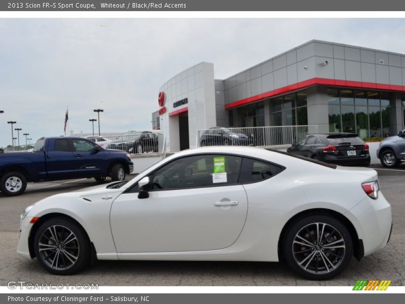 Whiteout / Black/Red Accents 2013 Scion FR-S Sport Coupe