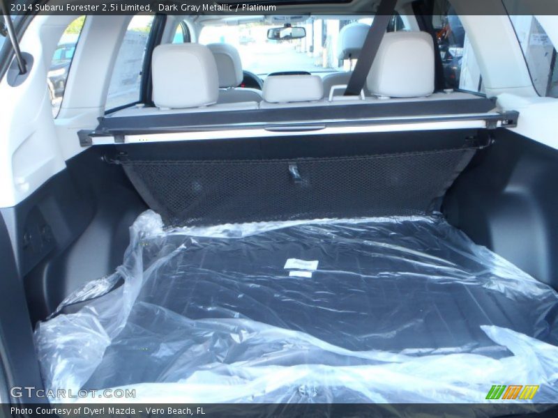 Dark Gray Metallic / Platinum 2014 Subaru Forester 2.5i Limited