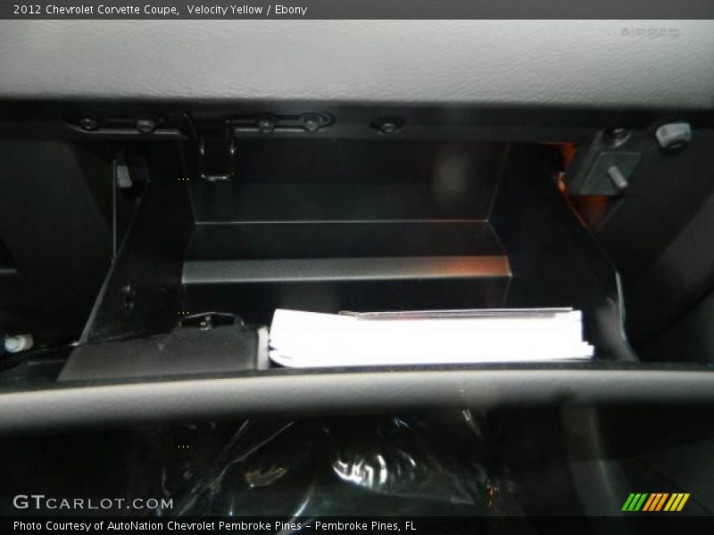 Velocity Yellow / Ebony 2012 Chevrolet Corvette Coupe