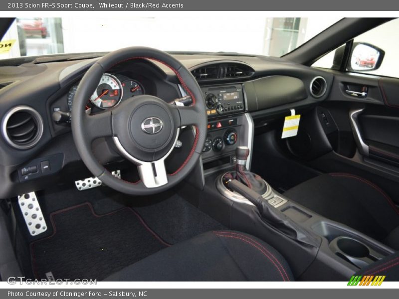 Black/Red Accents Interior - 2013 FR-S Sport Coupe 