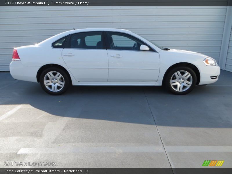 Summit White / Ebony 2012 Chevrolet Impala LT