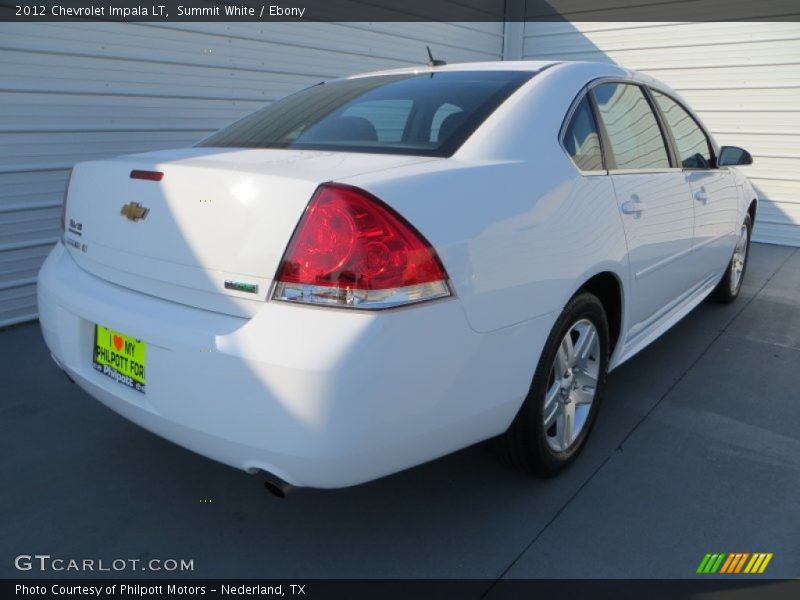 Summit White / Ebony 2012 Chevrolet Impala LT