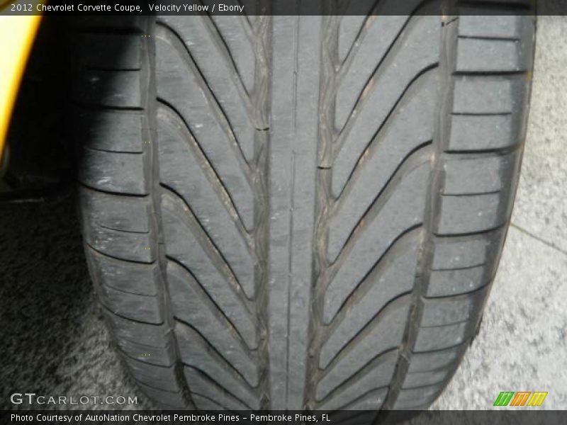 Velocity Yellow / Ebony 2012 Chevrolet Corvette Coupe