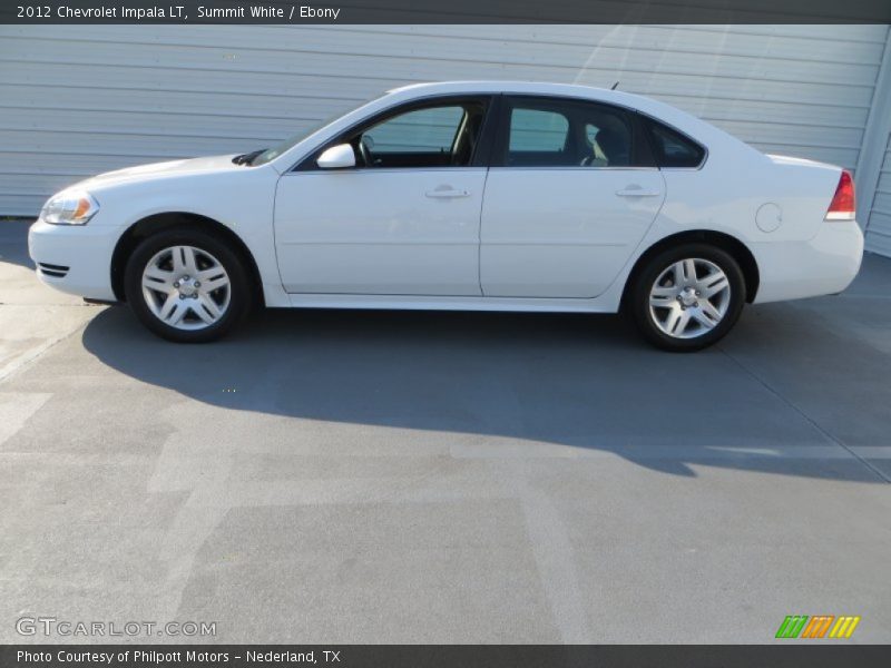 Summit White / Ebony 2012 Chevrolet Impala LT