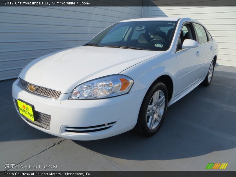 Summit White / Ebony 2012 Chevrolet Impala LT
