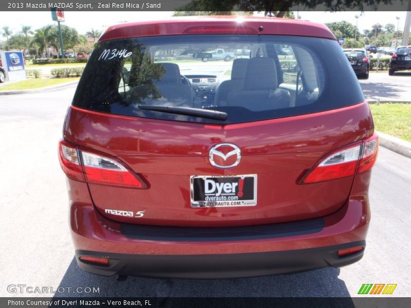 Zeal Red Mica / Sand 2013 Mazda MAZDA5 Sport