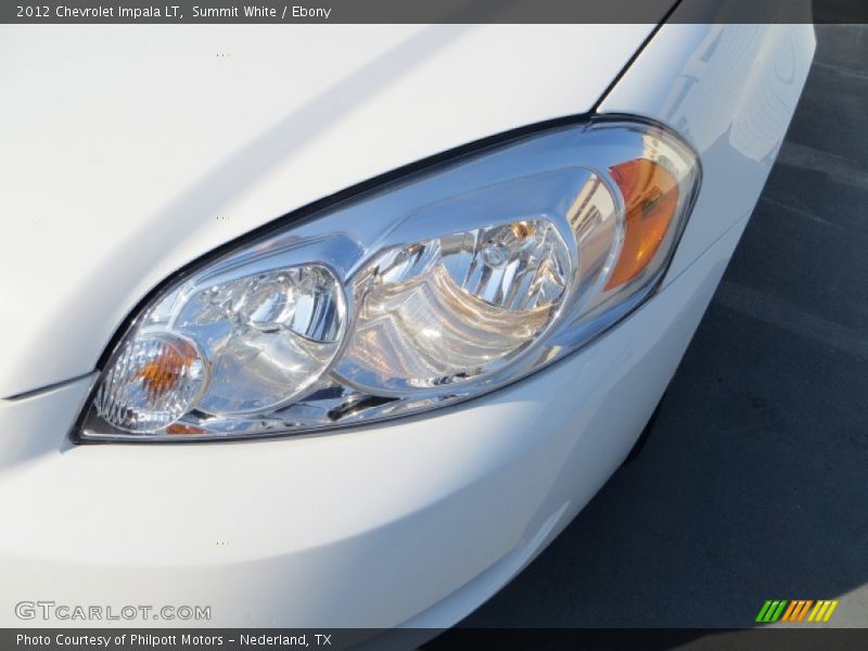 Summit White / Ebony 2012 Chevrolet Impala LT
