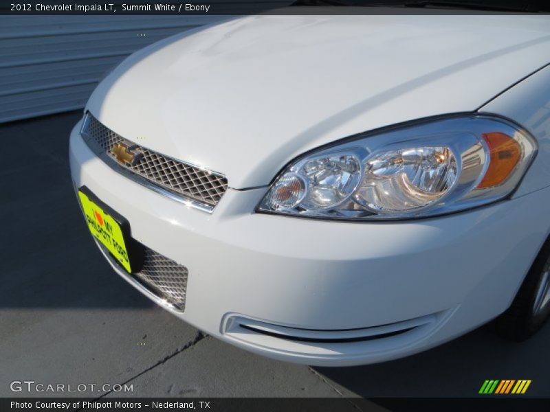 Summit White / Ebony 2012 Chevrolet Impala LT