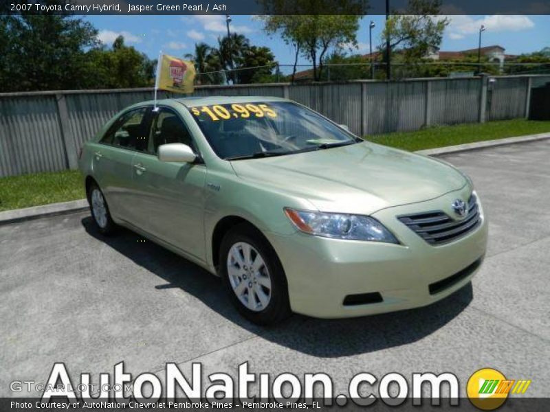 Jasper Green Pearl / Ash 2007 Toyota Camry Hybrid
