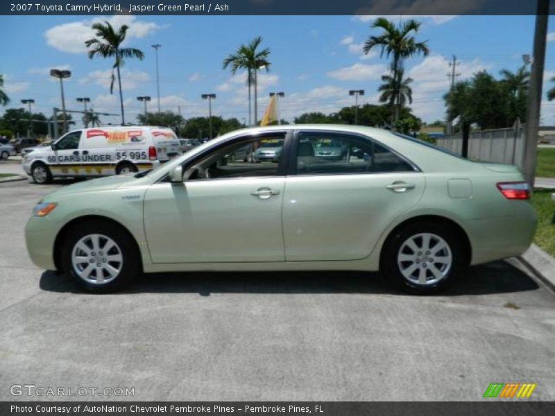 Jasper Green Pearl / Ash 2007 Toyota Camry Hybrid