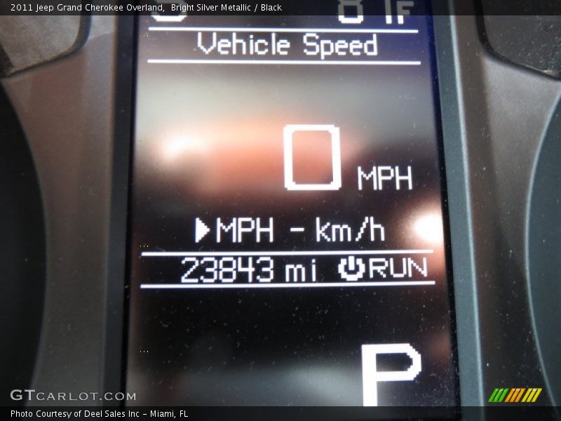 Bright Silver Metallic / Black 2011 Jeep Grand Cherokee Overland