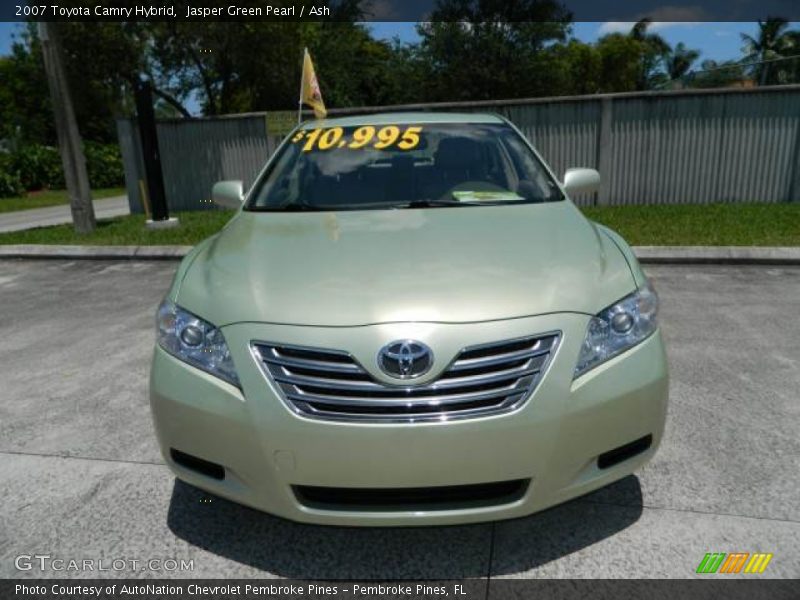 Jasper Green Pearl / Ash 2007 Toyota Camry Hybrid