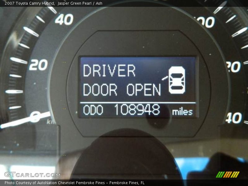 Jasper Green Pearl / Ash 2007 Toyota Camry Hybrid