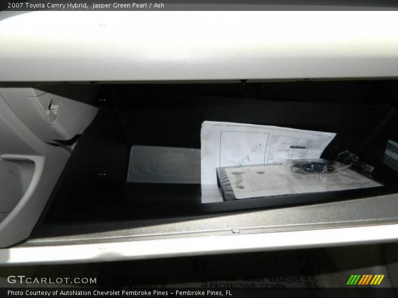 Jasper Green Pearl / Ash 2007 Toyota Camry Hybrid