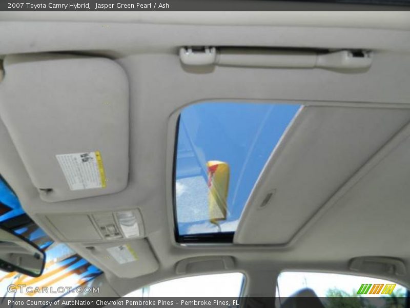 Jasper Green Pearl / Ash 2007 Toyota Camry Hybrid