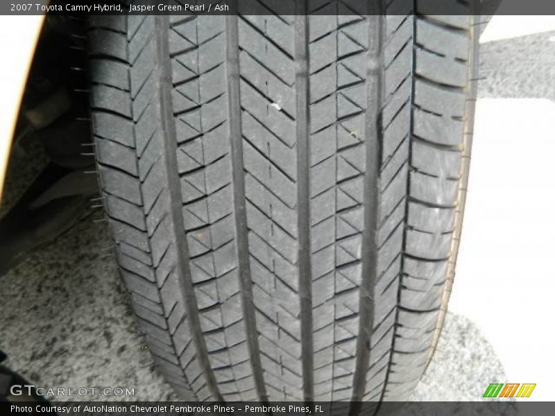 Jasper Green Pearl / Ash 2007 Toyota Camry Hybrid