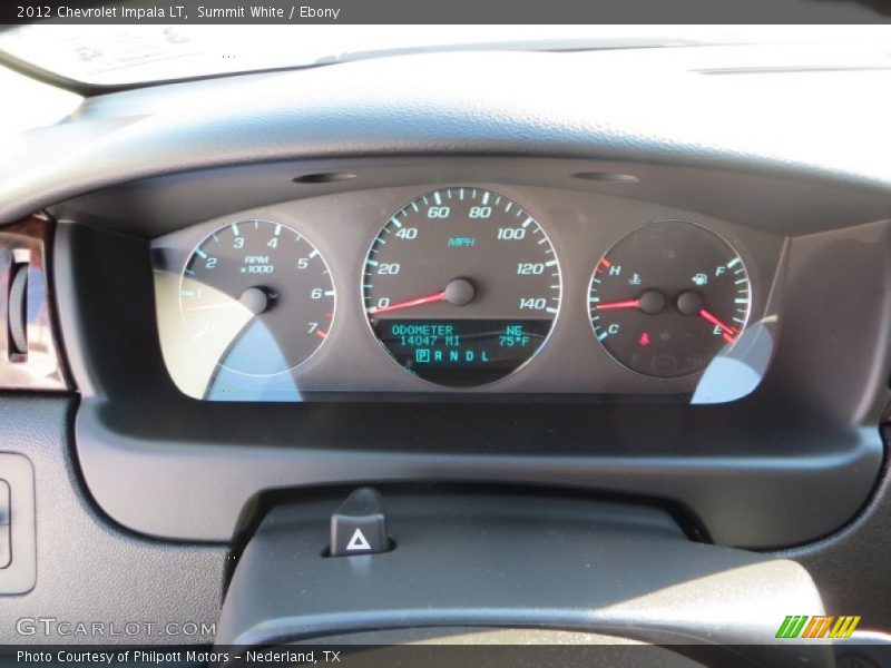 Summit White / Ebony 2012 Chevrolet Impala LT