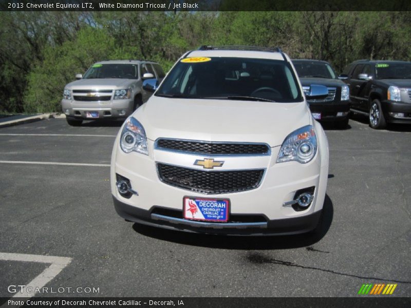 White Diamond Tricoat / Jet Black 2013 Chevrolet Equinox LTZ