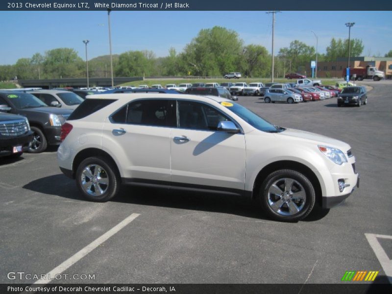 White Diamond Tricoat / Jet Black 2013 Chevrolet Equinox LTZ