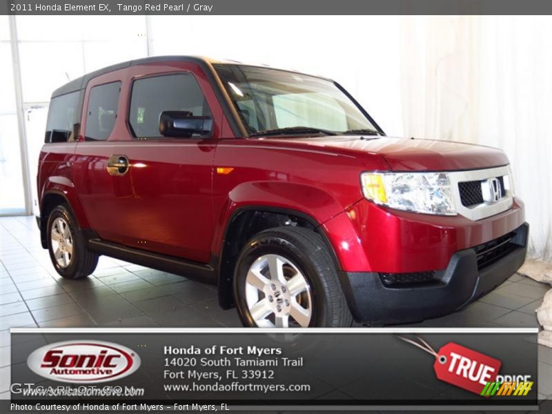 Tango Red Pearl / Gray 2011 Honda Element EX