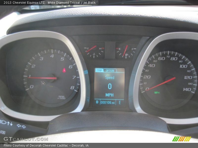 White Diamond Tricoat / Jet Black 2013 Chevrolet Equinox LTZ