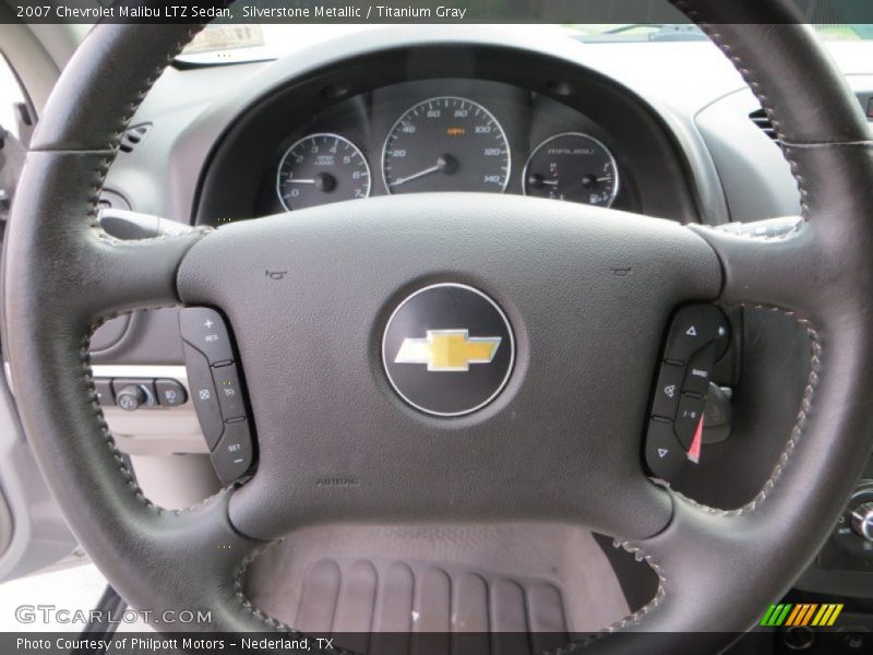 Silverstone Metallic / Titanium Gray 2007 Chevrolet Malibu LTZ Sedan