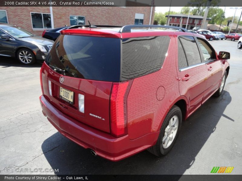 Crystal Red / Cashmere/Cocoa 2008 Cadillac SRX 4 V6 AWD