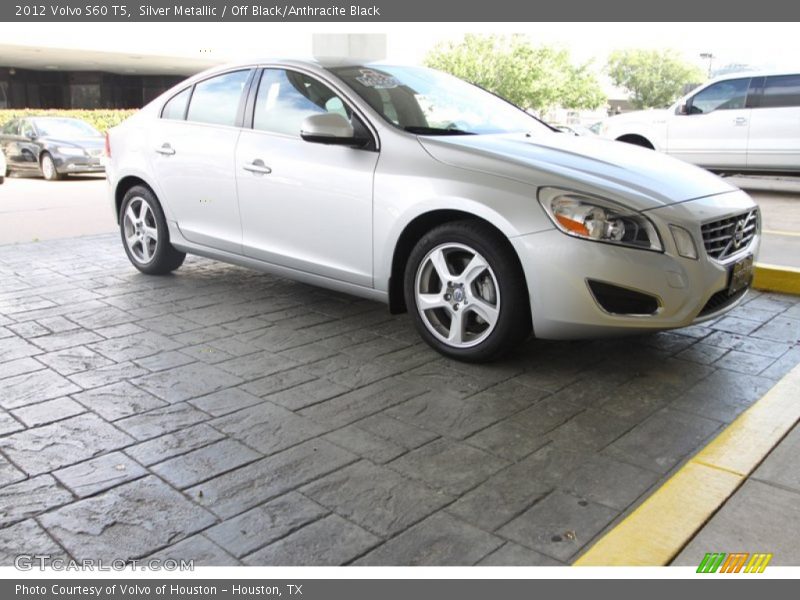 Silver Metallic / Off Black/Anthracite Black 2012 Volvo S60 T5