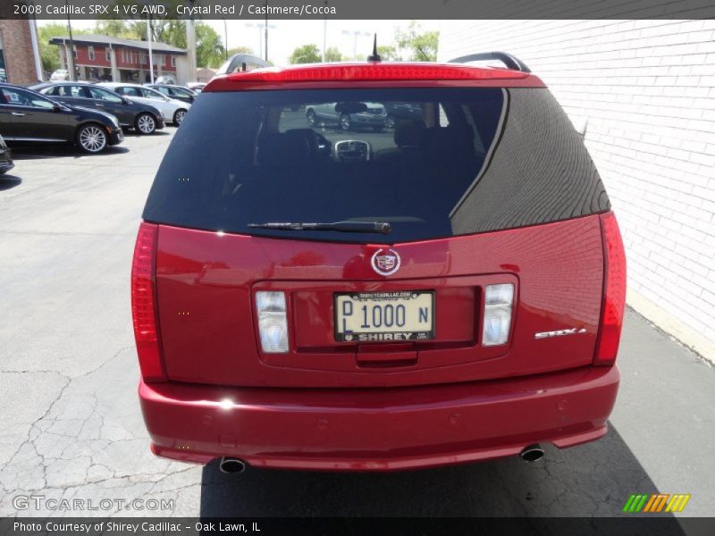 Crystal Red / Cashmere/Cocoa 2008 Cadillac SRX 4 V6 AWD