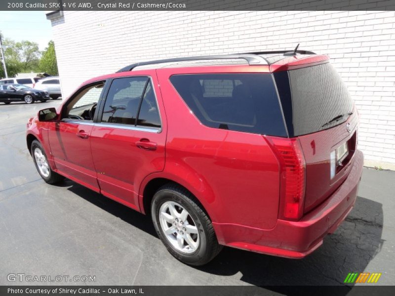 Crystal Red / Cashmere/Cocoa 2008 Cadillac SRX 4 V6 AWD
