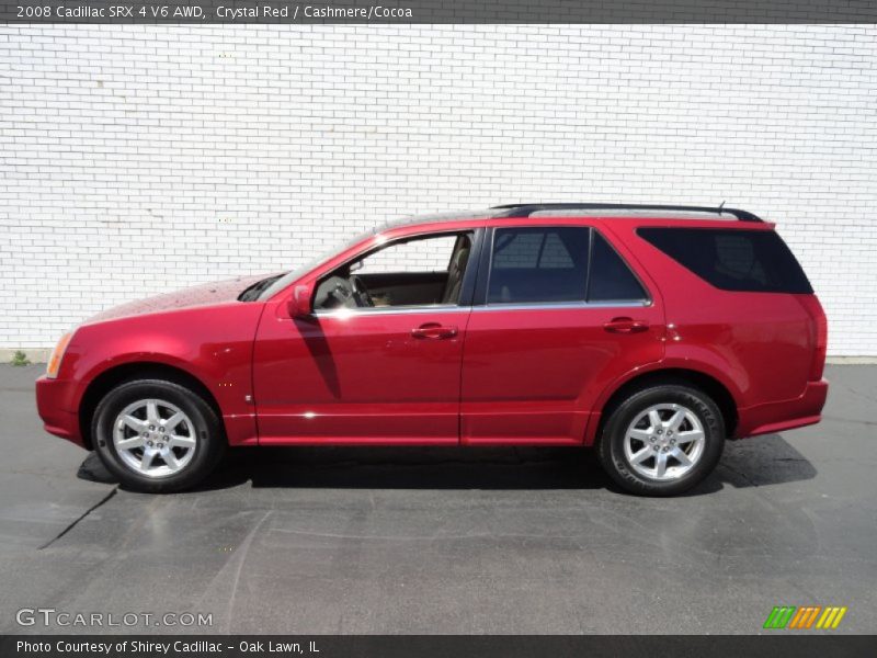 Crystal Red / Cashmere/Cocoa 2008 Cadillac SRX 4 V6 AWD