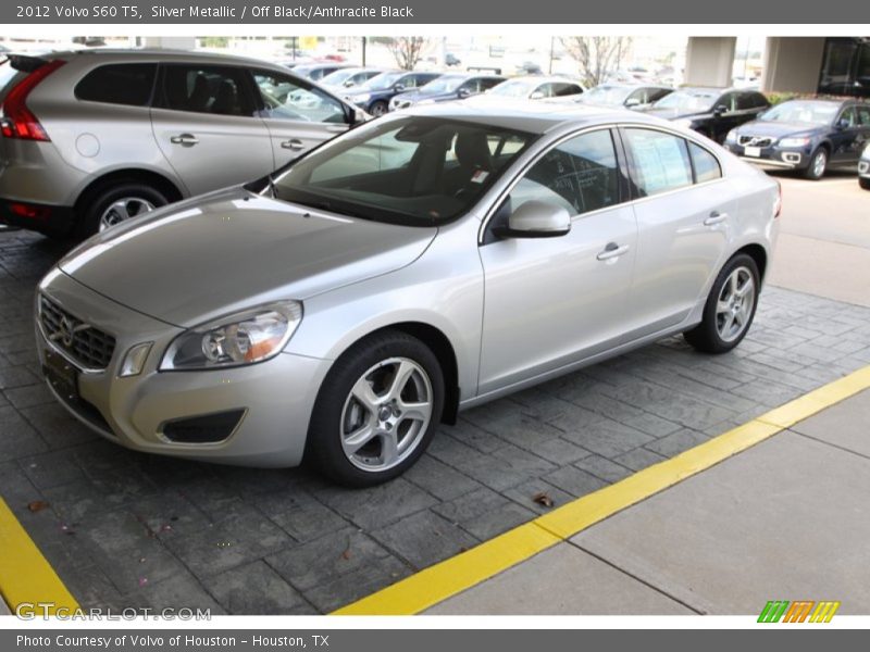 Silver Metallic / Off Black/Anthracite Black 2012 Volvo S60 T5