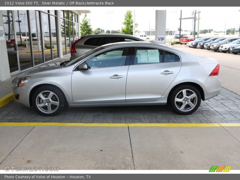 Silver Metallic / Off Black/Anthracite Black 2012 Volvo S60 T5