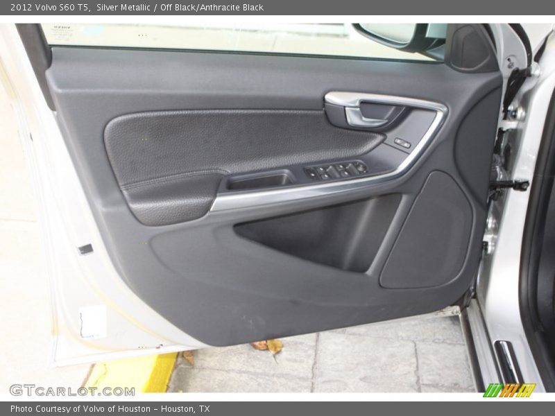 Silver Metallic / Off Black/Anthracite Black 2012 Volvo S60 T5