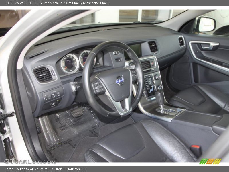 Silver Metallic / Off Black/Anthracite Black 2012 Volvo S60 T5