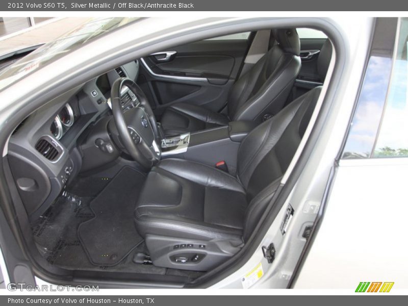 Silver Metallic / Off Black/Anthracite Black 2012 Volvo S60 T5