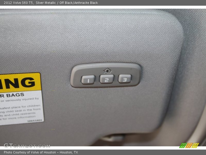 Silver Metallic / Off Black/Anthracite Black 2012 Volvo S60 T5