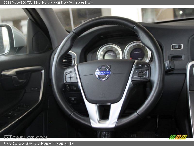 Silver Metallic / Off Black/Anthracite Black 2012 Volvo S60 T5