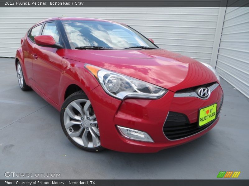 Boston Red / Gray 2013 Hyundai Veloster