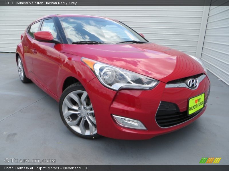 Boston Red / Gray 2013 Hyundai Veloster