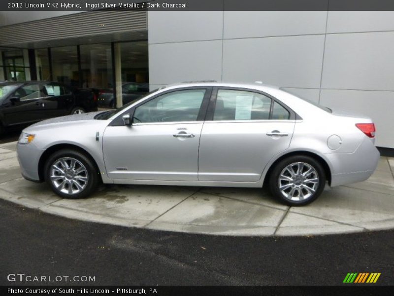 Ingot Silver Metallic / Dark Charcoal 2012 Lincoln MKZ Hybrid