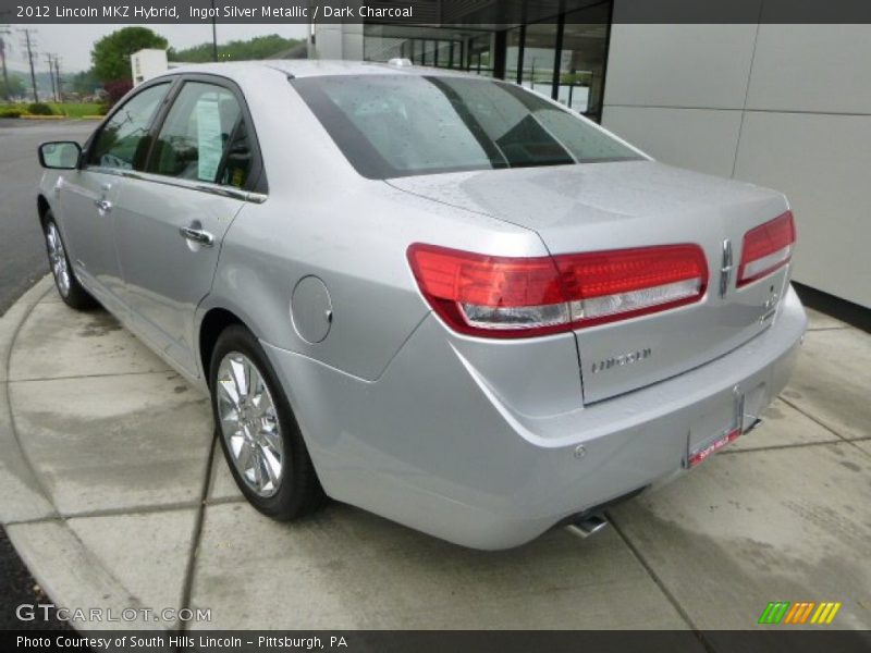 Ingot Silver Metallic / Dark Charcoal 2012 Lincoln MKZ Hybrid
