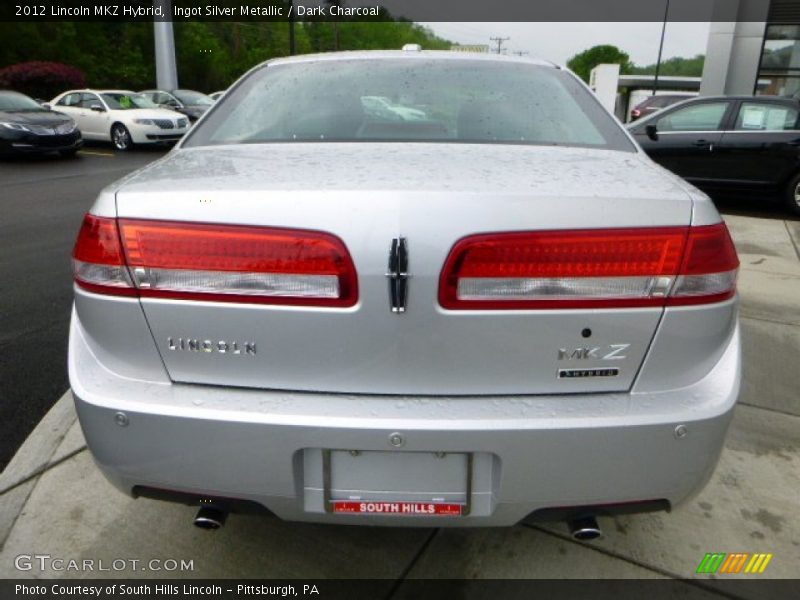 Ingot Silver Metallic / Dark Charcoal 2012 Lincoln MKZ Hybrid