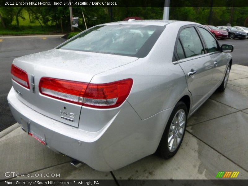 Ingot Silver Metallic / Dark Charcoal 2012 Lincoln MKZ Hybrid