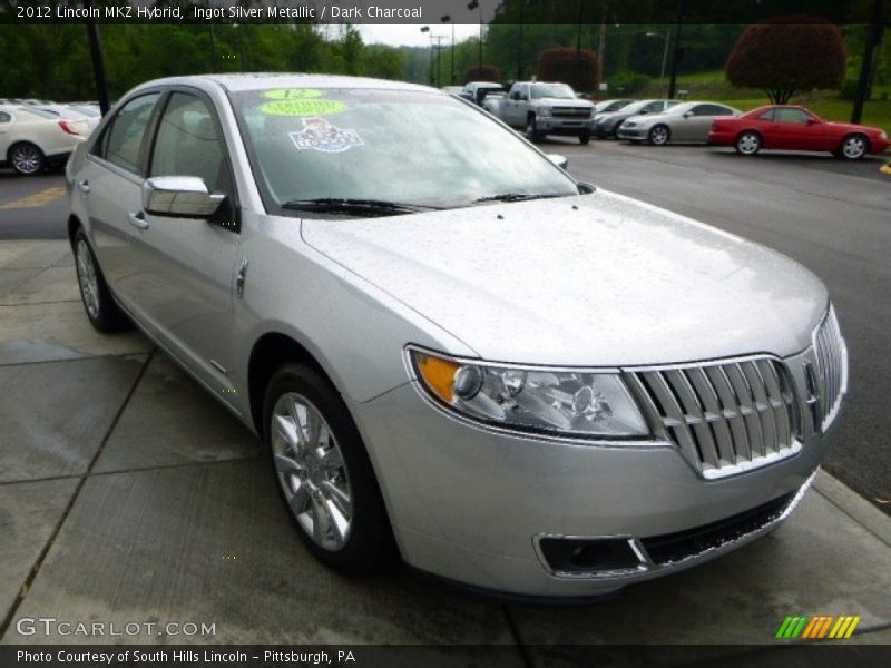 Ingot Silver Metallic / Dark Charcoal 2012 Lincoln MKZ Hybrid