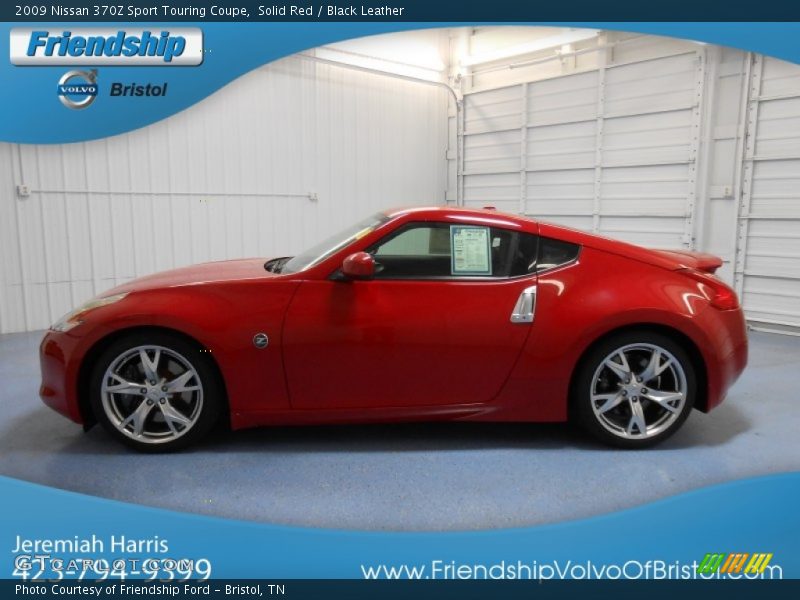 Solid Red / Black Leather 2009 Nissan 370Z Sport Touring Coupe