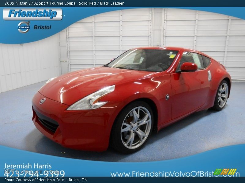 Solid Red / Black Leather 2009 Nissan 370Z Sport Touring Coupe
